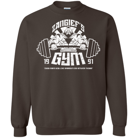Sweatshirts Dark Chocolate / Small Zangief Gym Crewneck Sweatshirt