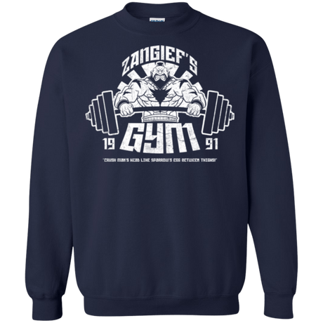 Sweatshirts Navy / Small Zangief Gym Crewneck Sweatshirt