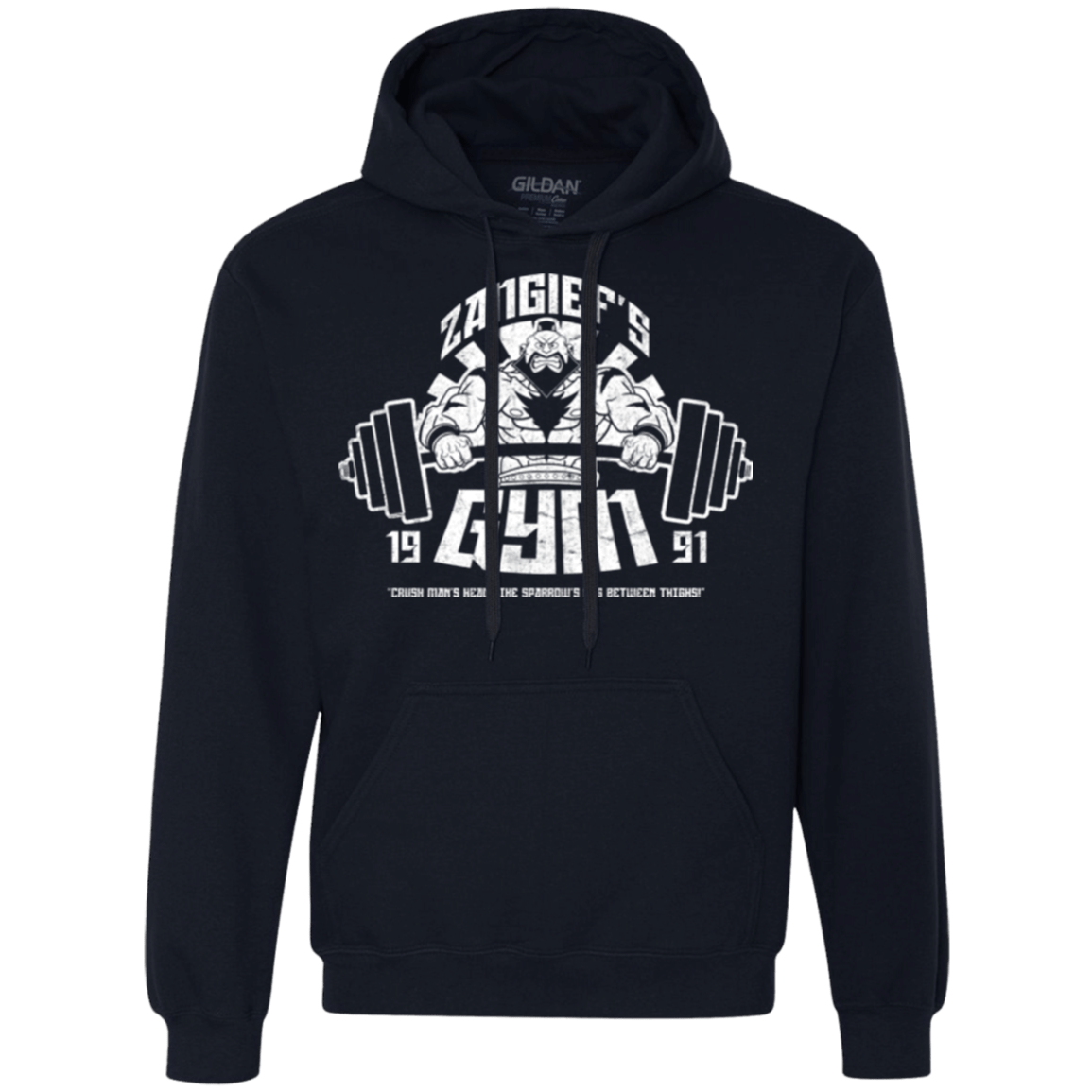 Sweatshirts Navy / Small Zangief Gym Premium Fleece Hoodie