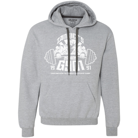Sweatshirts Sport Grey / Small Zangief Gym Premium Fleece Hoodie