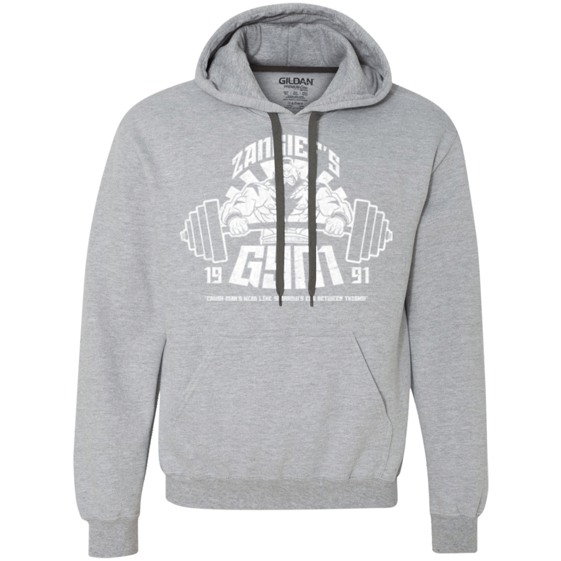 Sweatshirts Sport Grey / Small Zangief Gym Premium Fleece Hoodie