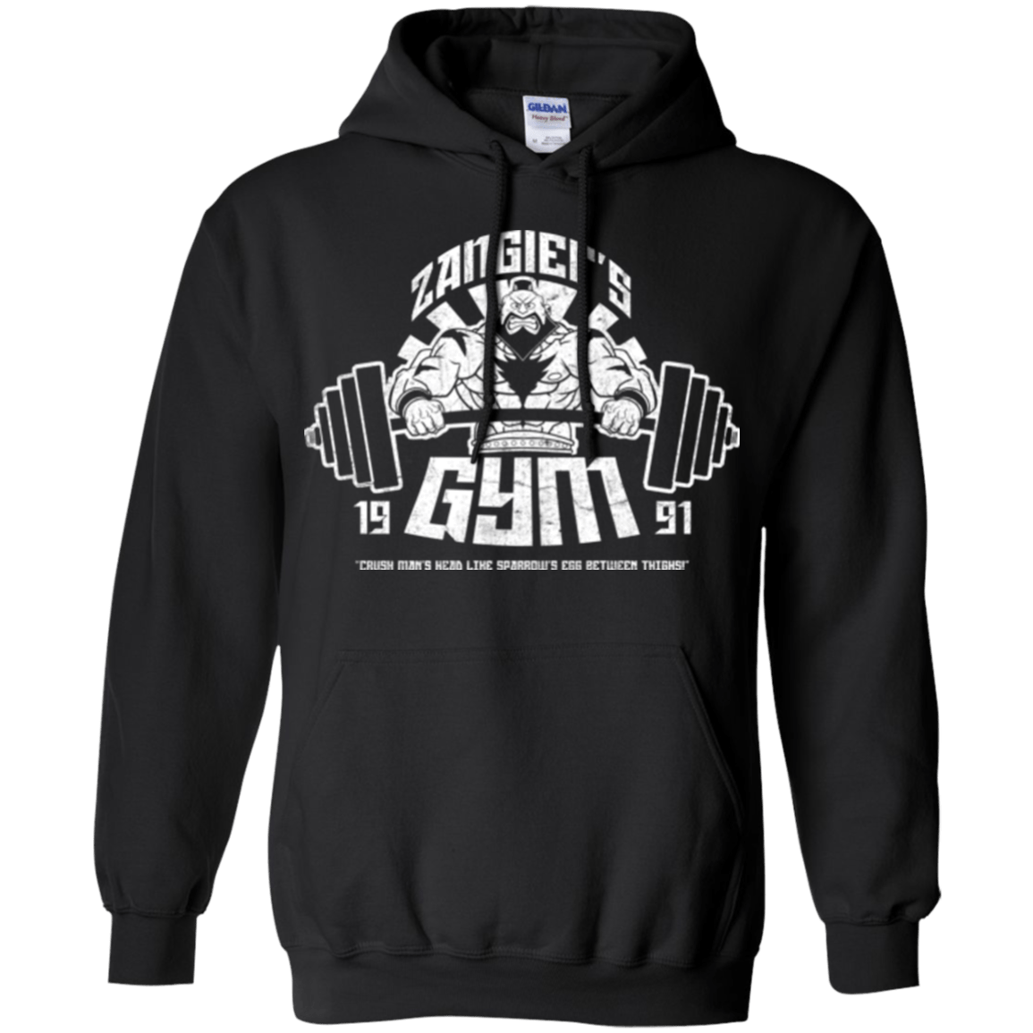 Sweatshirts Black / Small Zangief Gym Pullover Hoodie