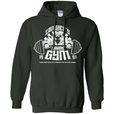 Sweatshirts Forest Green / Small Zangief Gym Pullover Hoodie