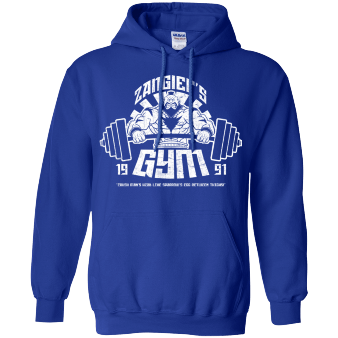 Sweatshirts Royal / Small Zangief Gym Pullover Hoodie