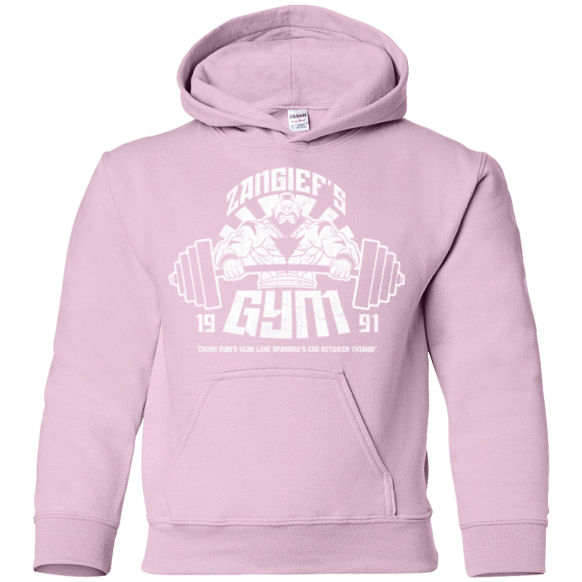 Sweatshirts Light Pink / YS Zangief Gym Youth Hoodie