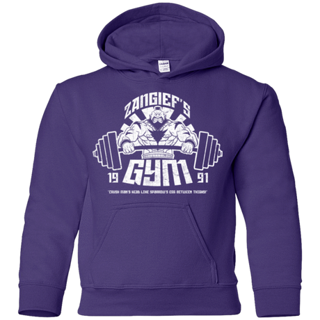 Sweatshirts Purple / YS Zangief Gym Youth Hoodie