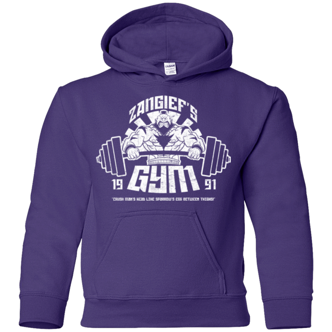 Sweatshirts Purple / YS Zangief Gym Youth Hoodie