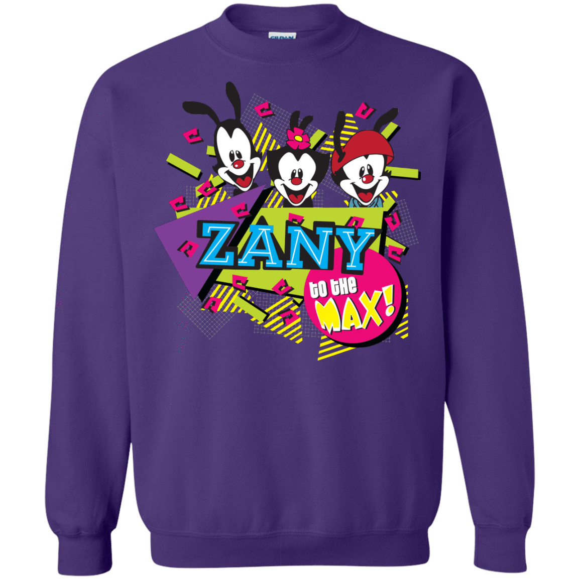 Sweatshirts Purple / S Zany Crewneck Sweatshirt