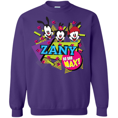 Sweatshirts Purple / S Zany Crewneck Sweatshirt