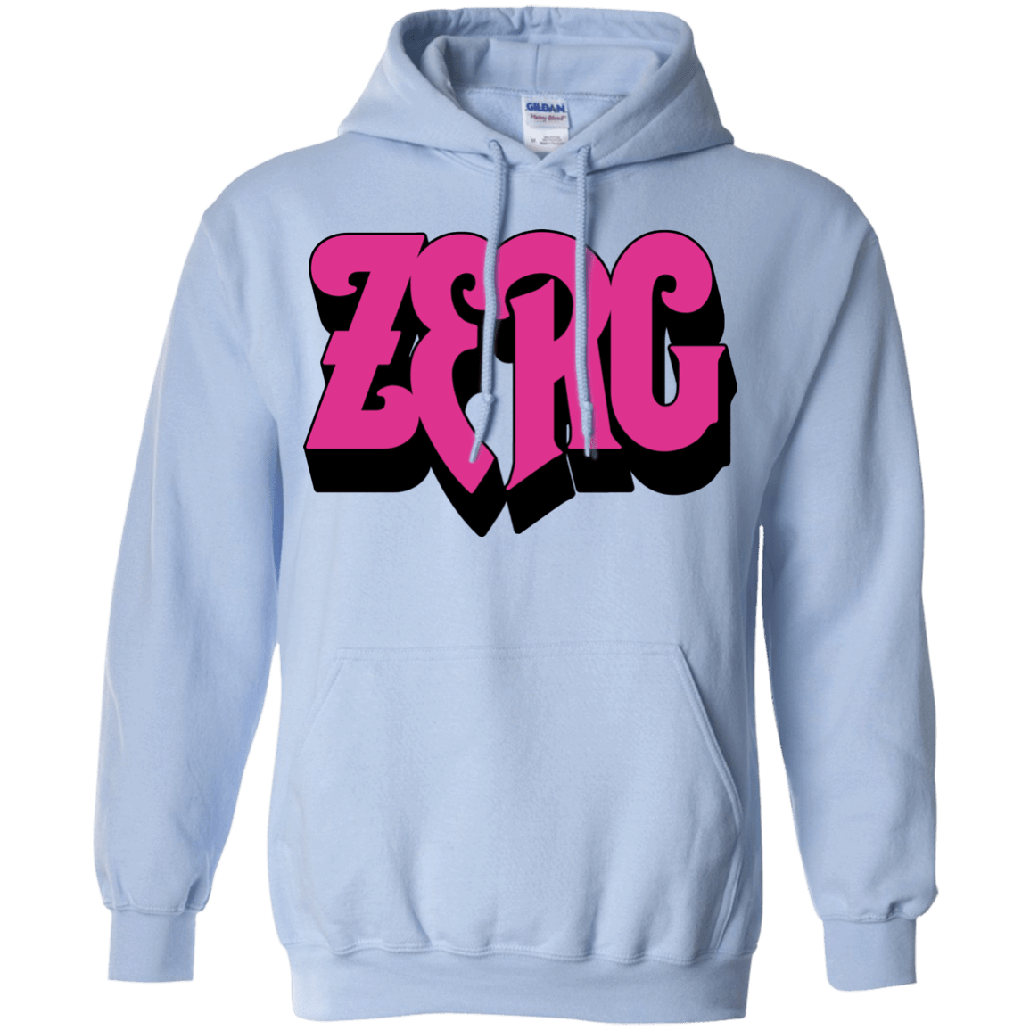 Sweatshirts Light Blue / Small Zerg Rush Pullover Hoodie