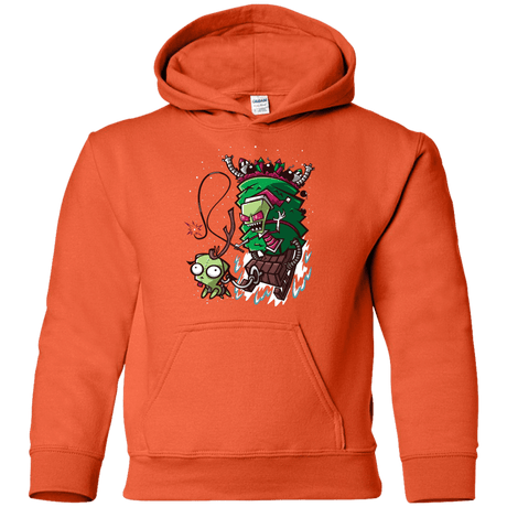 Sweatshirts Orange / YS Zim Stole Christmas Youth Hoodie