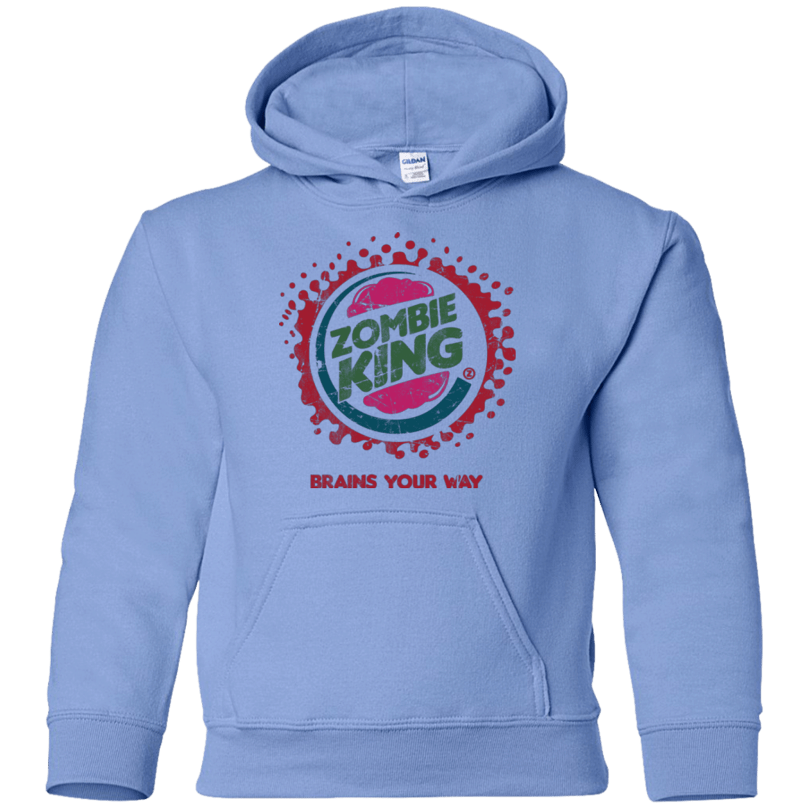 Sweatshirts Carolina Blue / YS Zombie King Youth Hoodie