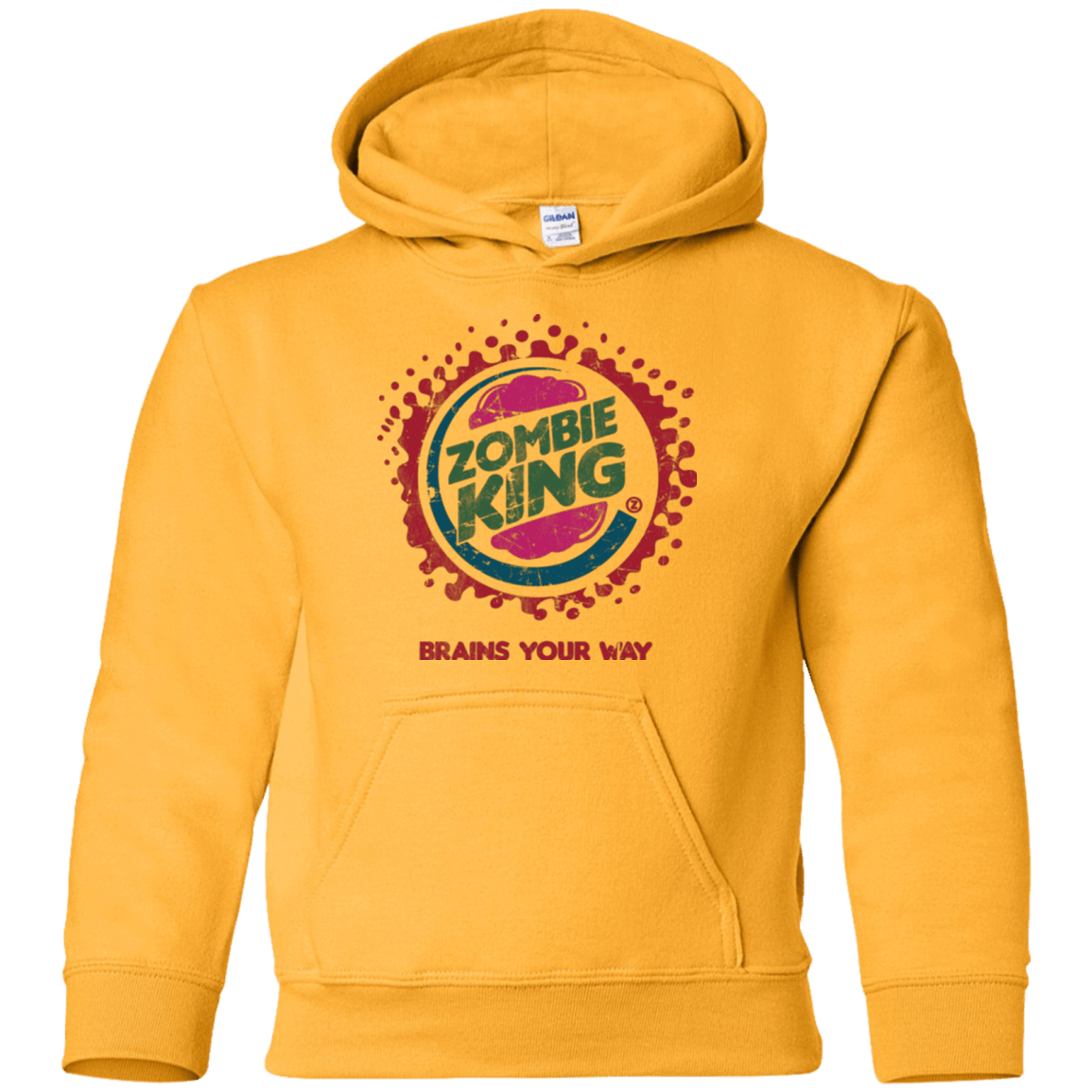 Sweatshirts Gold / YS Zombie King Youth Hoodie