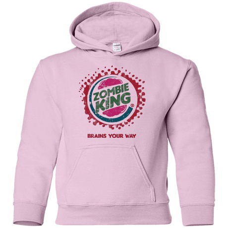 Sweatshirts Light Pink / YS Zombie King Youth Hoodie