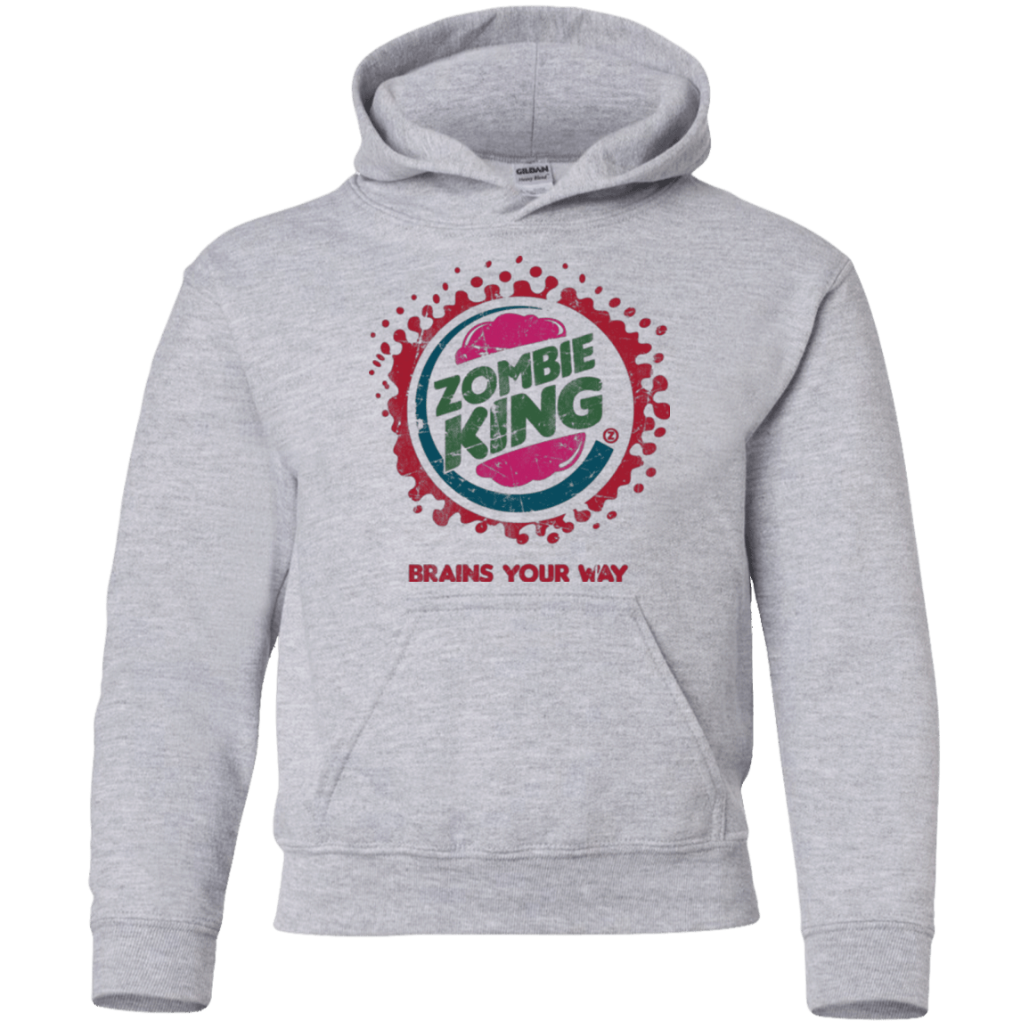 Sweatshirts Sport Grey / YS Zombie King Youth Hoodie
