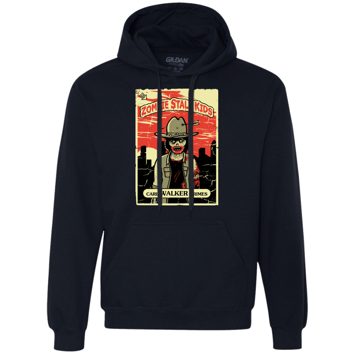Sweatshirts Navy / Small Zombie Stale Kids Premium Fleece Hoodie
