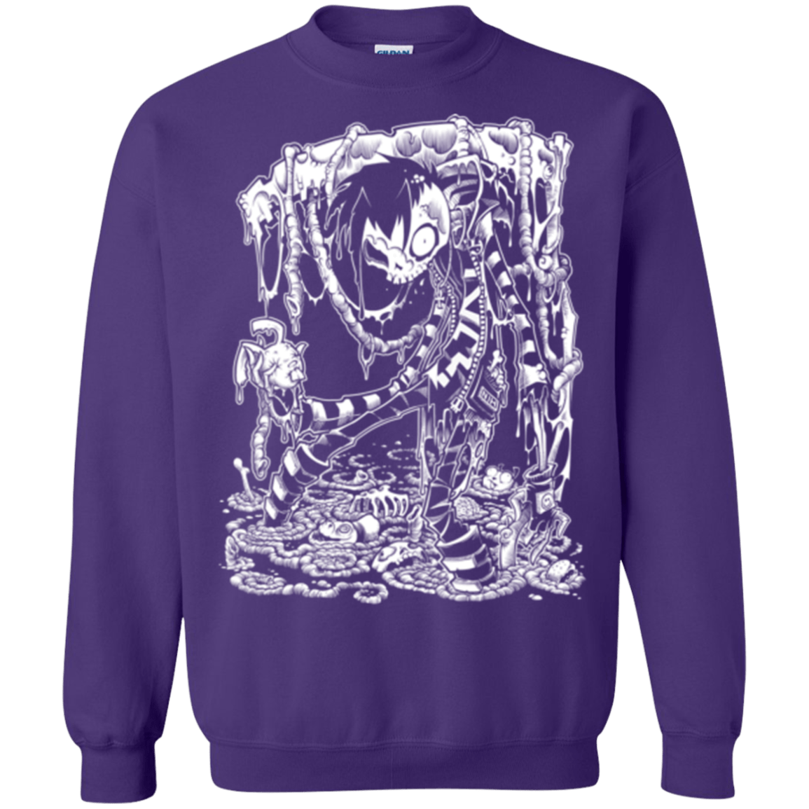 Sweatshirts Purple / Small Zombnny Crewneck Sweatshirt