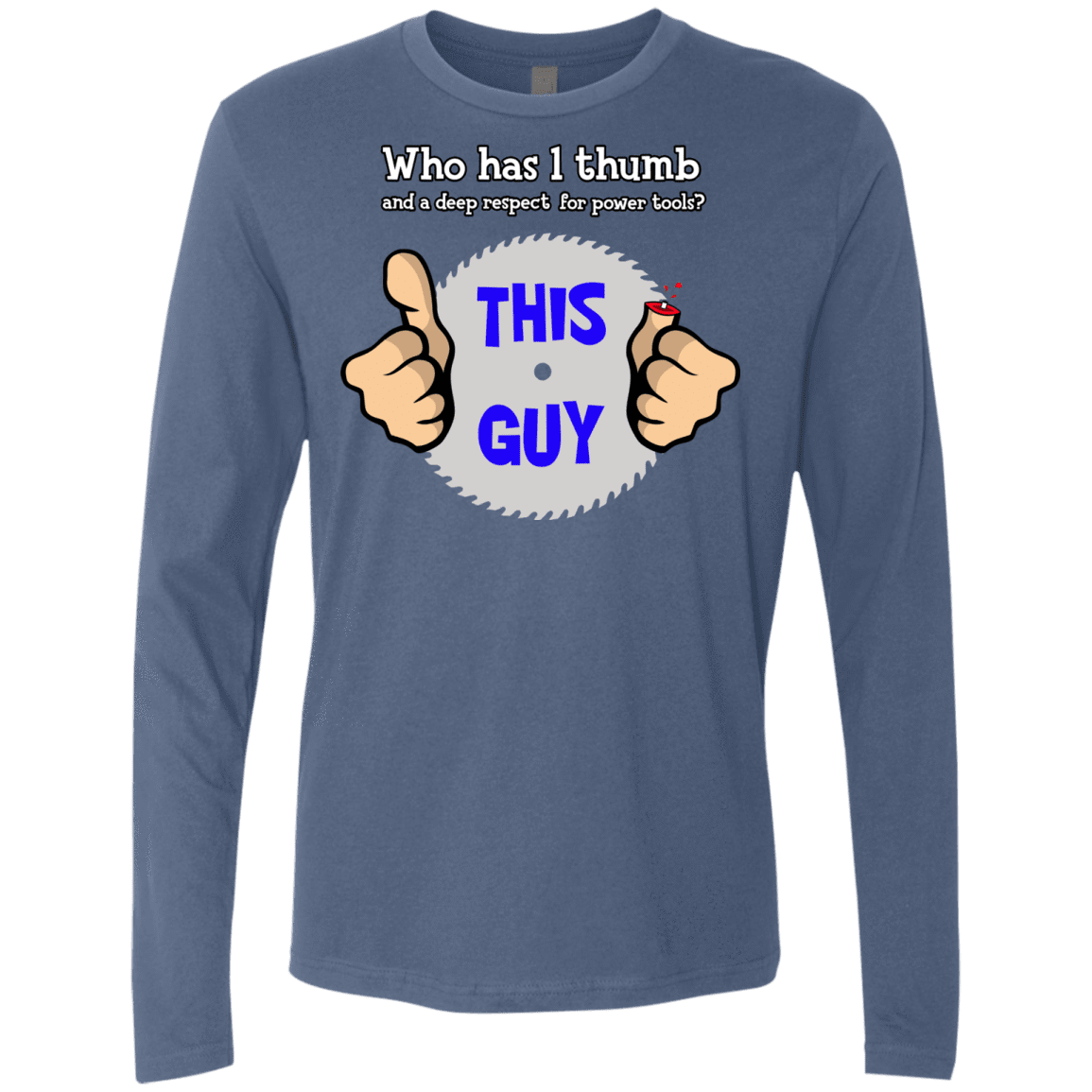 T-Shirts Indigo / Small 1-thumb Men's Premium Long Sleeve