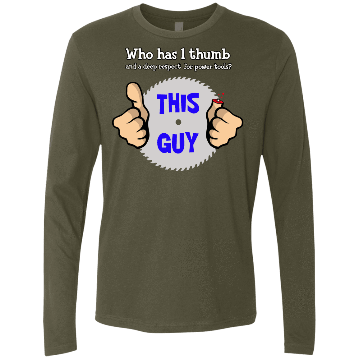 T-Shirts Military Green / Small 1-thumb Men's Premium Long Sleeve