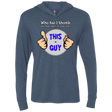 T-Shirts Indigo / X-Small 1-thumb Triblend Long Sleeve Hoodie Tee