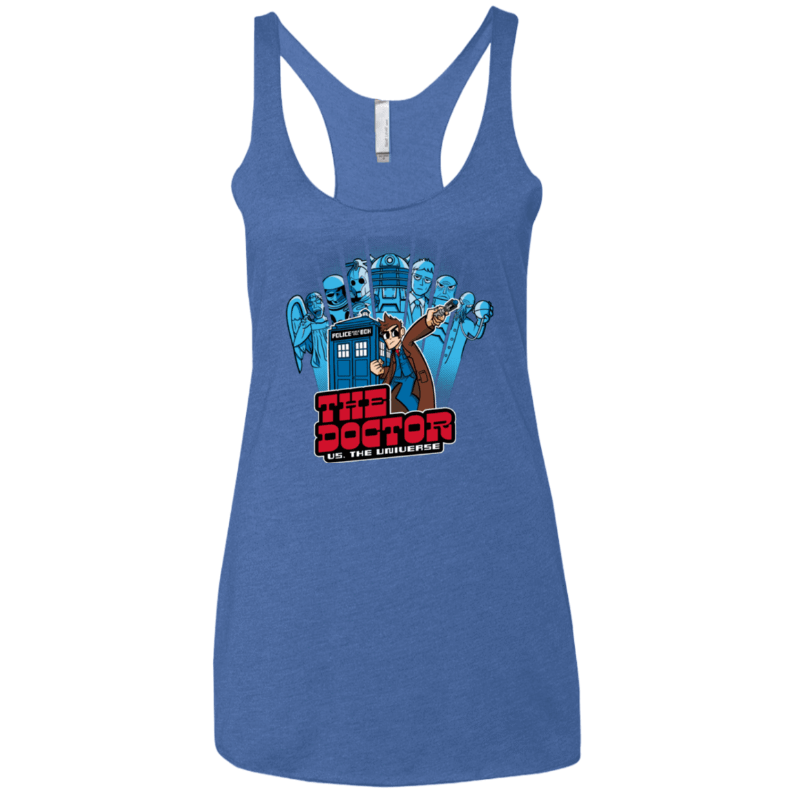 T-Shirts Vintage Royal / X-Small 10 vs universe Women's Triblend Racerback Tank