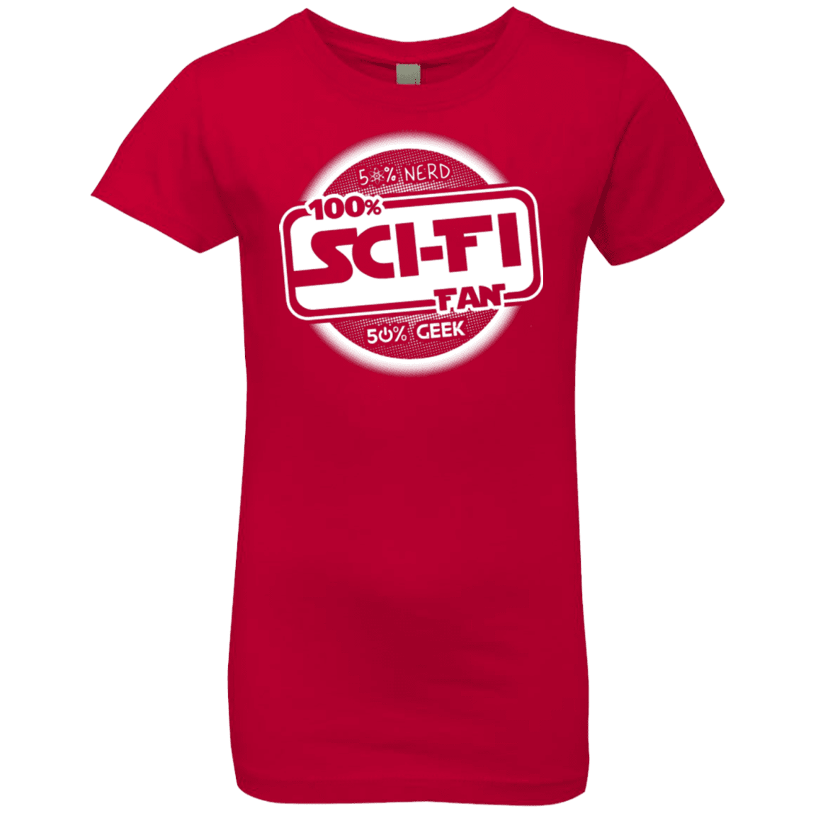 T-Shirts Red / YXS 100 Percent Sci-fi Girls Premium T-Shirt