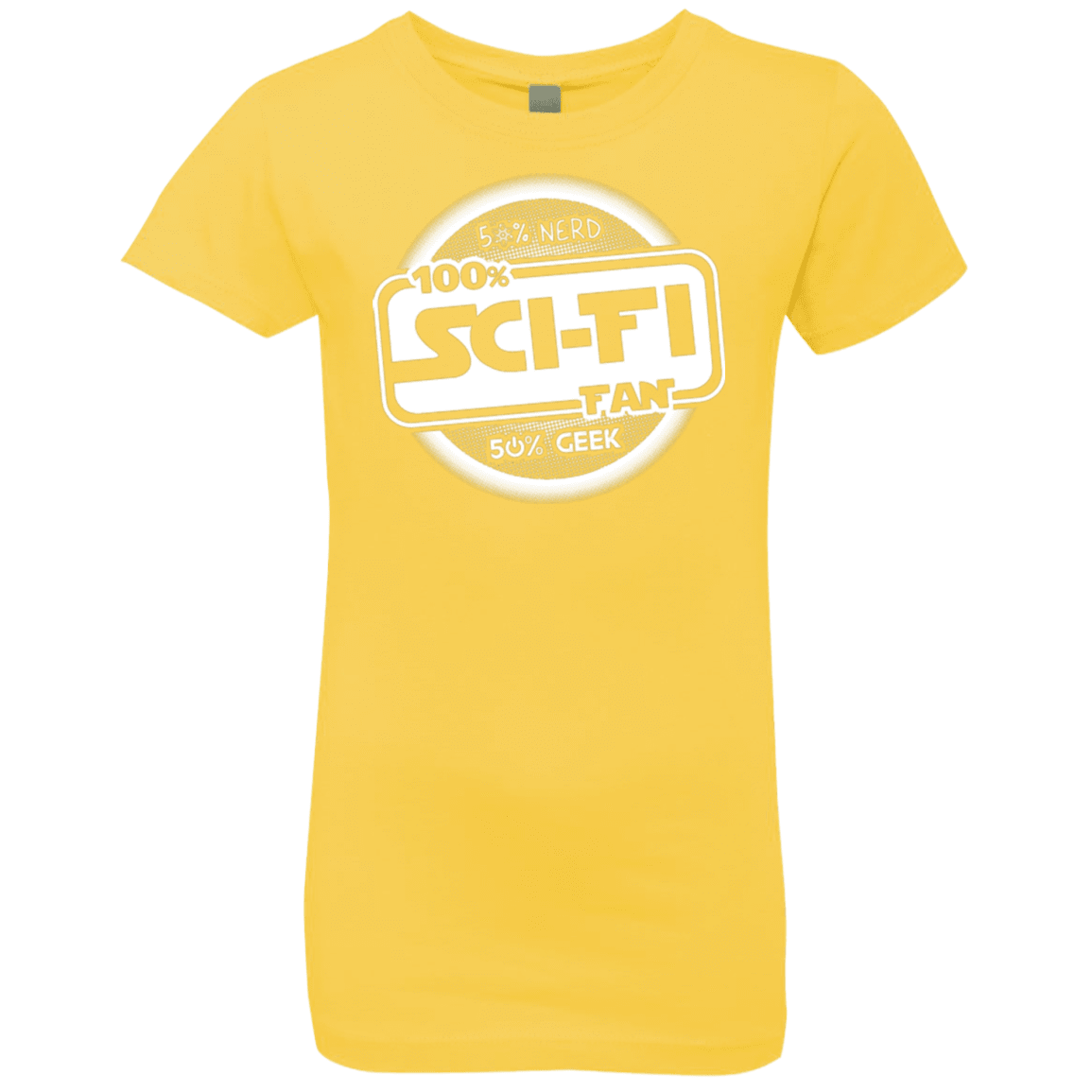 T-Shirts Vibrant Yellow / YXS 100 Percent Sci-fi Girls Premium T-Shirt