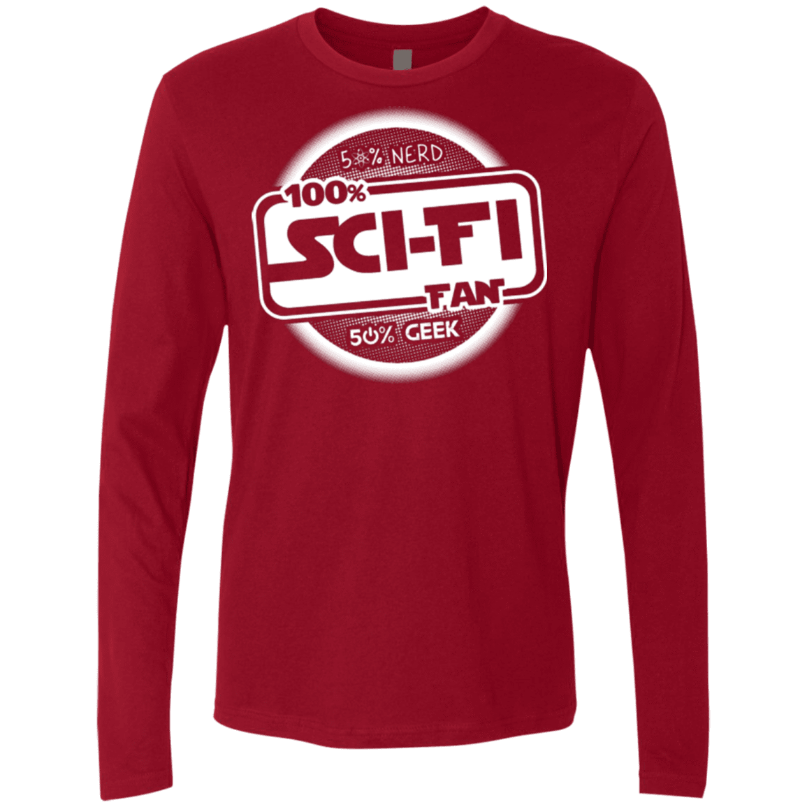 T-Shirts Cardinal / Small 100 Percent Sci-fi Men's Premium Long Sleeve