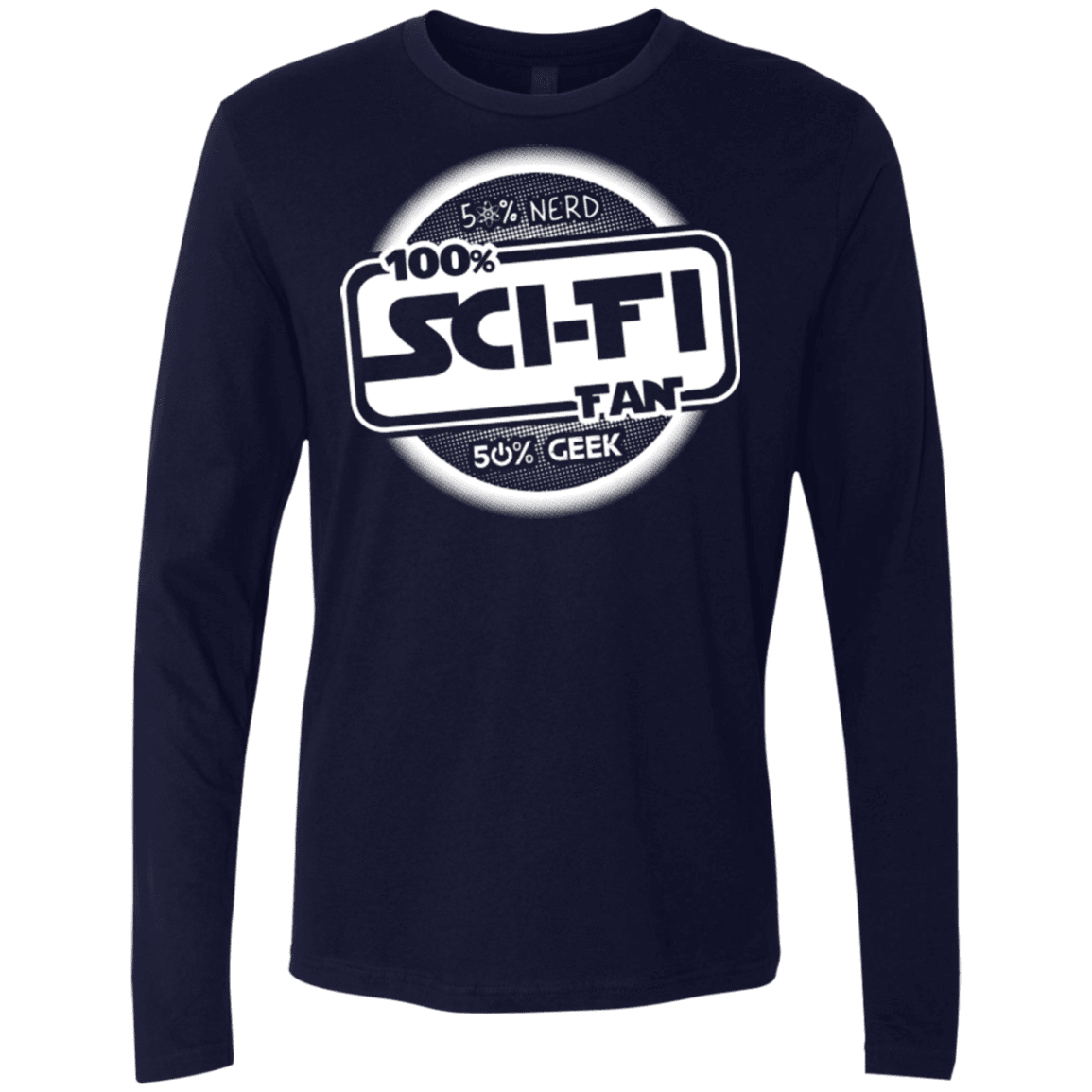 T-Shirts Midnight Navy / Small 100 Percent Sci-fi Men's Premium Long Sleeve