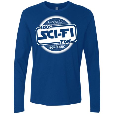 T-Shirts Royal / Small 100 Percent Sci-fi Men's Premium Long Sleeve
