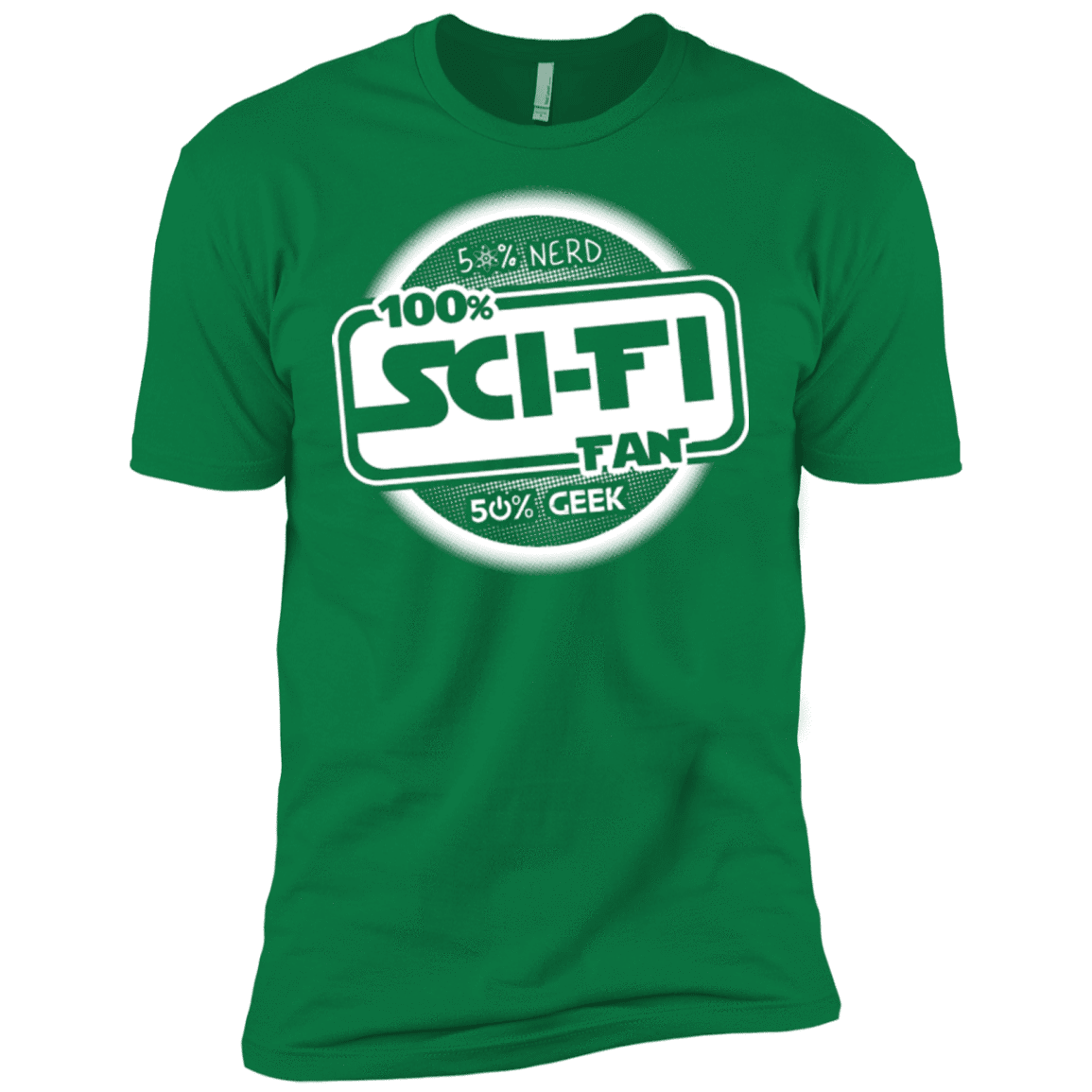 T-Shirts Kelly Green / X-Small 100 Percent Sci-fi Men's Premium T-Shirt