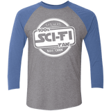 T-Shirts Premium Heather/ Vintage Royal / X-Small 100 Percent Sci-fi Men's Triblend 3/4 Sleeve
