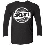 T-Shirts Vintage Black/Vintage Black / X-Small 100 Percent Sci-fi Men's Triblend 3/4 Sleeve