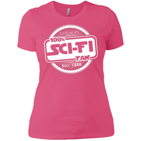 T-Shirts Hot Pink / X-Small 100 Percent Sci-fi Women's Premium T-Shirt