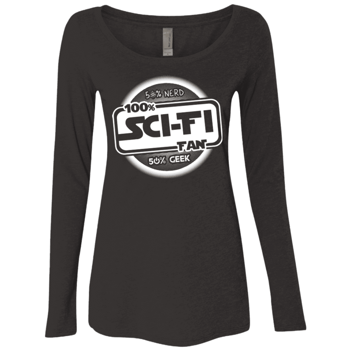 T-Shirts Vintage Black / Small 100 Percent Sci-fi Women's Triblend Long Sleeve Shirt
