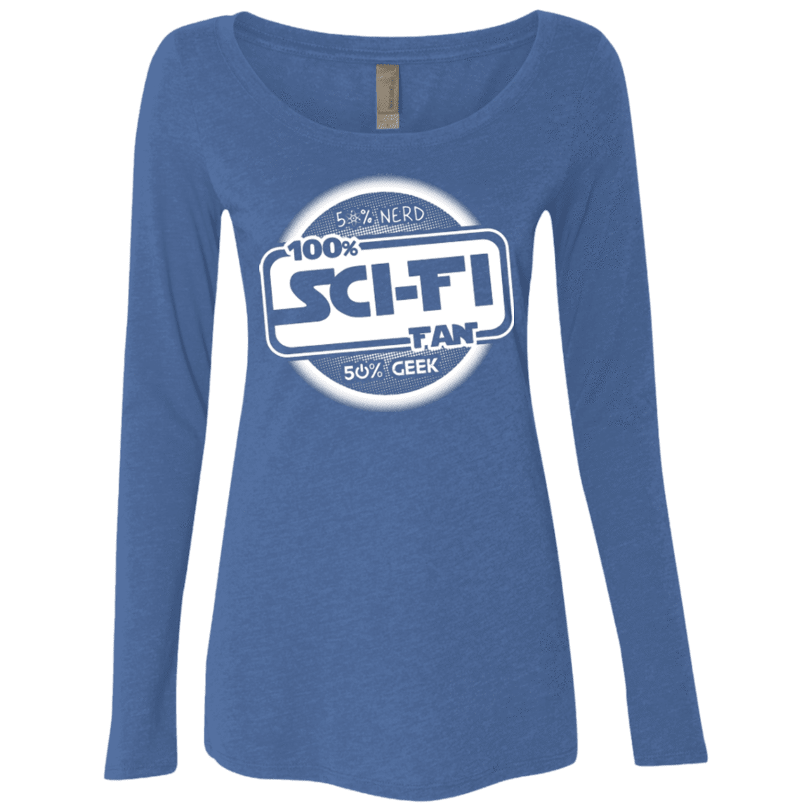 T-Shirts Vintage Royal / Small 100 Percent Sci-fi Women's Triblend Long Sleeve Shirt