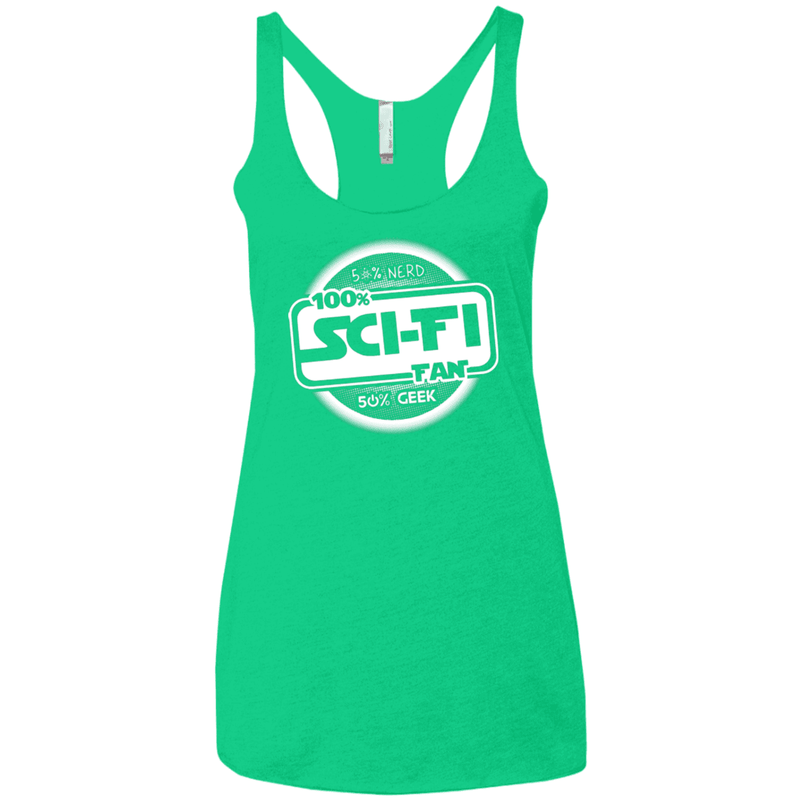 T-Shirts Envy / X-Small 100 Percent Sci-fi Women's Triblend Racerback Tank