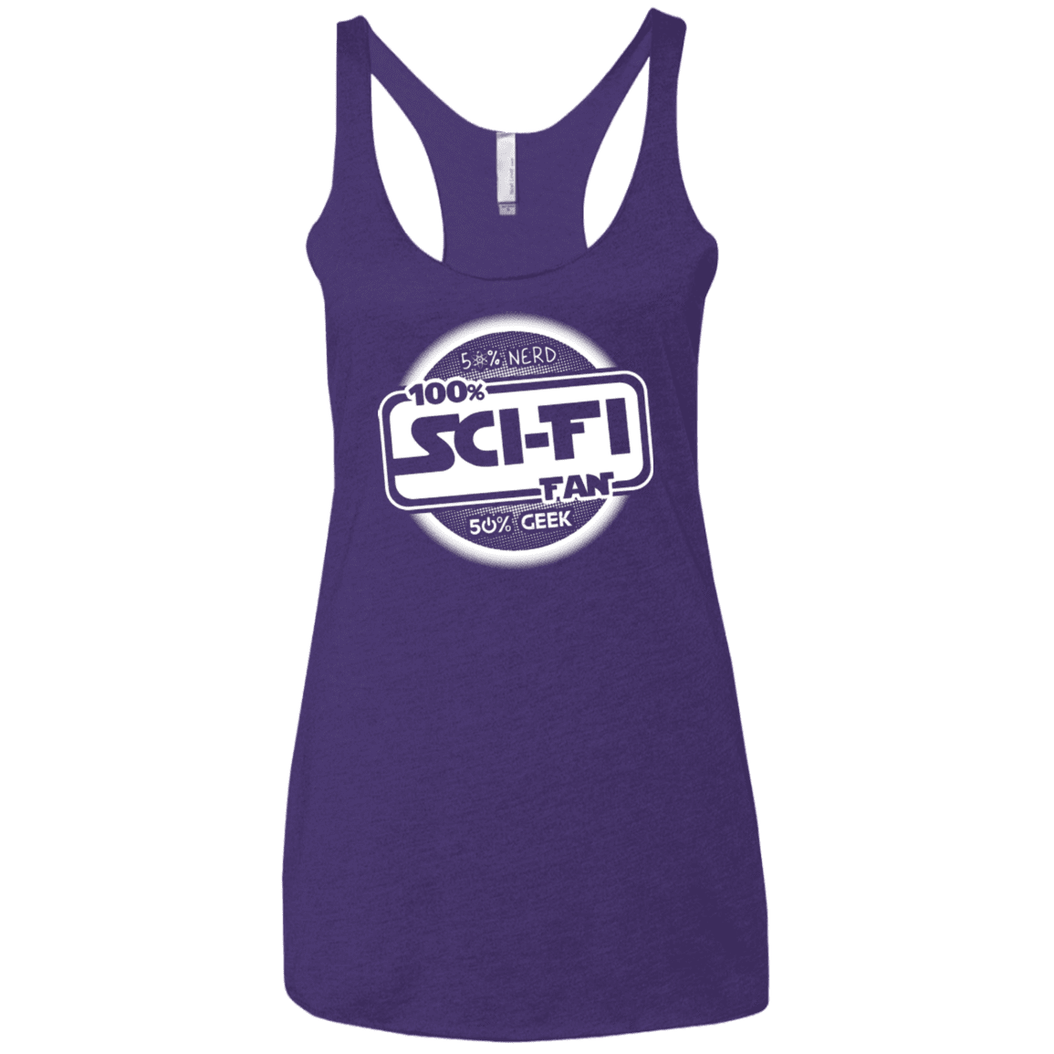 T-Shirts Purple / X-Small 100 Percent Sci-fi Women's Triblend Racerback Tank
