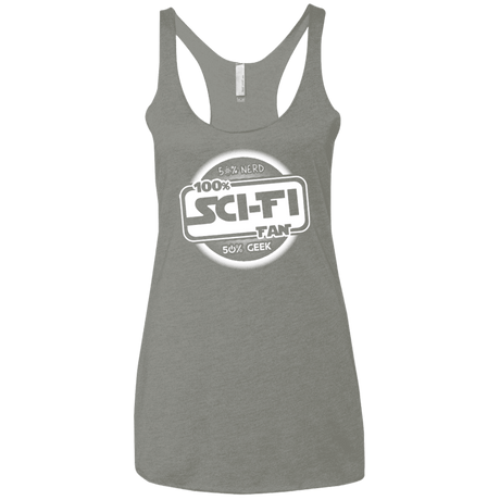 T-Shirts Venetian Grey / X-Small 100 Percent Sci-fi Women's Triblend Racerback Tank