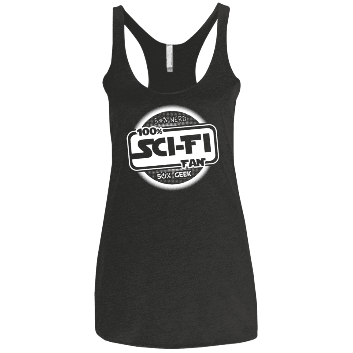 T-Shirts Vintage Black / X-Small 100 Percent Sci-fi Women's Triblend Racerback Tank
