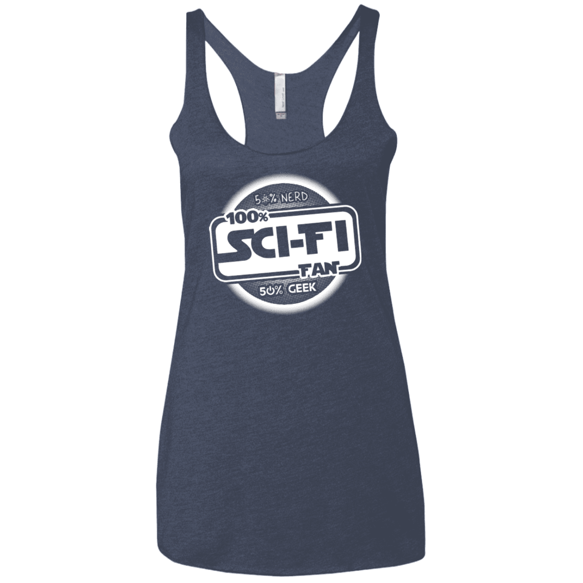 T-Shirts Vintage Navy / X-Small 100 Percent Sci-fi Women's Triblend Racerback Tank