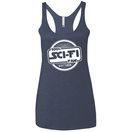 T-Shirts Vintage Navy / X-Small 100 Percent Sci-fi Women's Triblend Racerback Tank