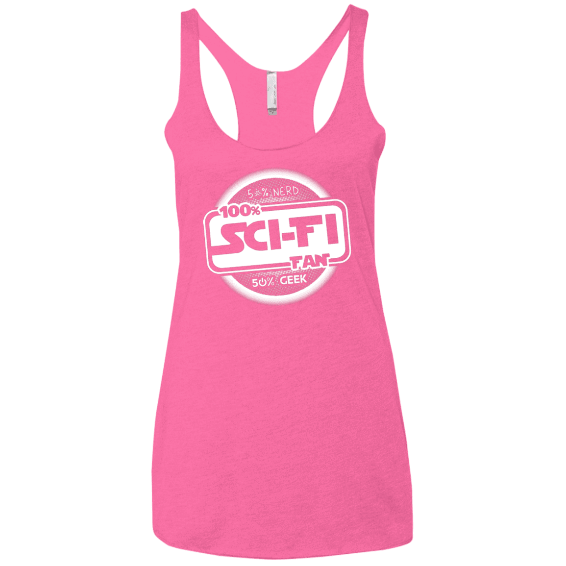 T-Shirts Vintage Pink / X-Small 100 Percent Sci-fi Women's Triblend Racerback Tank
