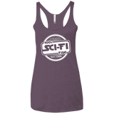 T-Shirts Vintage Purple / X-Small 100 Percent Sci-fi Women's Triblend Racerback Tank