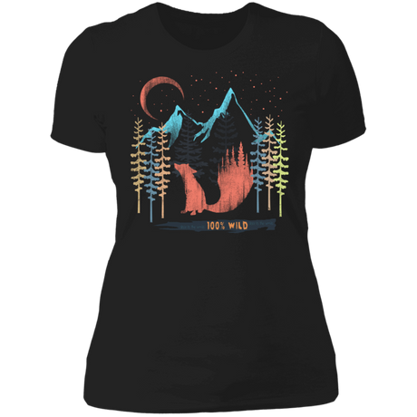 T-Shirts Black / S 100% Wild Women's Premium T-Shirt