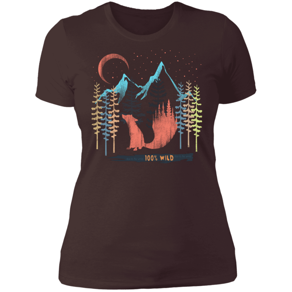 T-Shirts Dark Chocolate / S 100% Wild Women's Premium T-Shirt