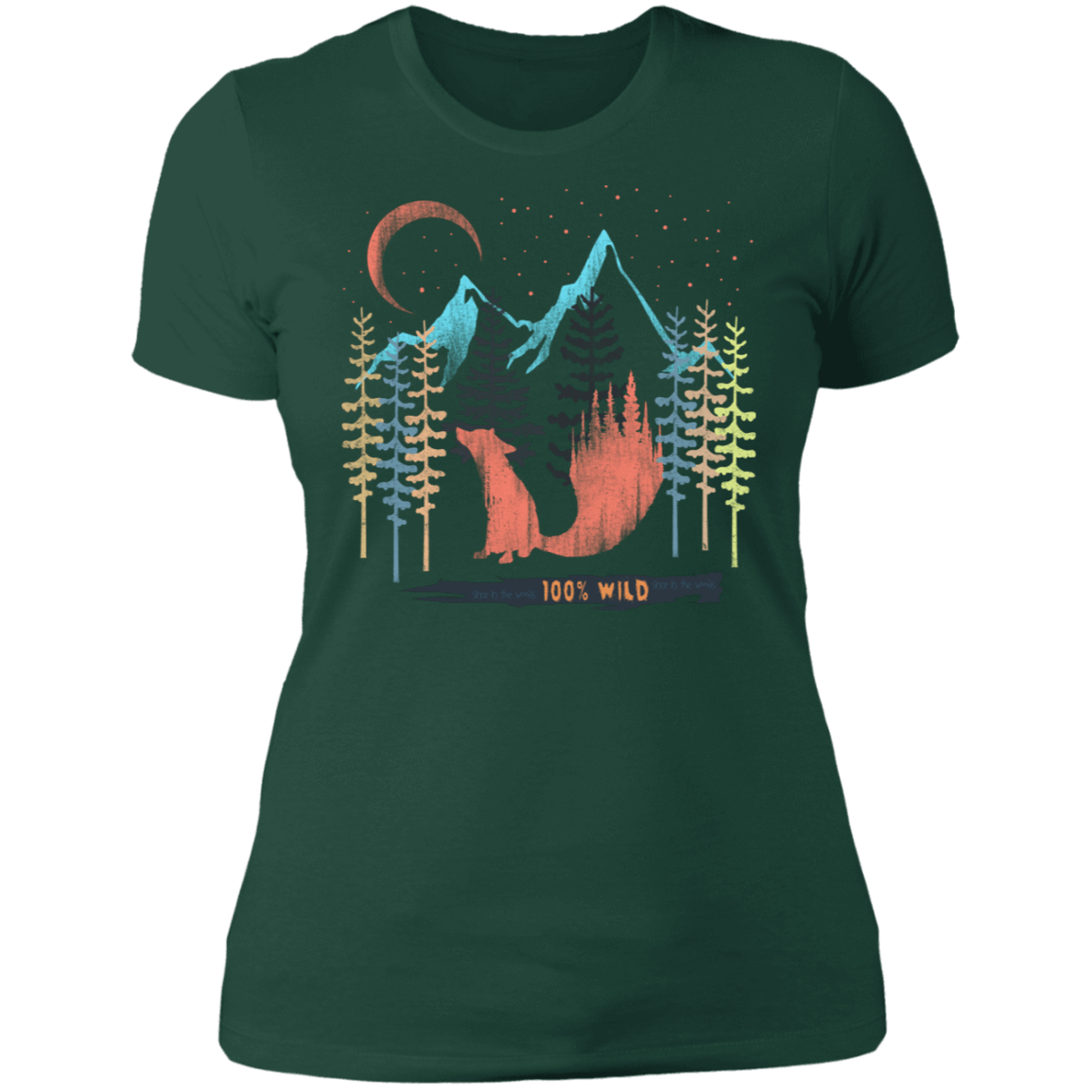 T-Shirts Forest Green / S 100% Wild Women's Premium T-Shirt