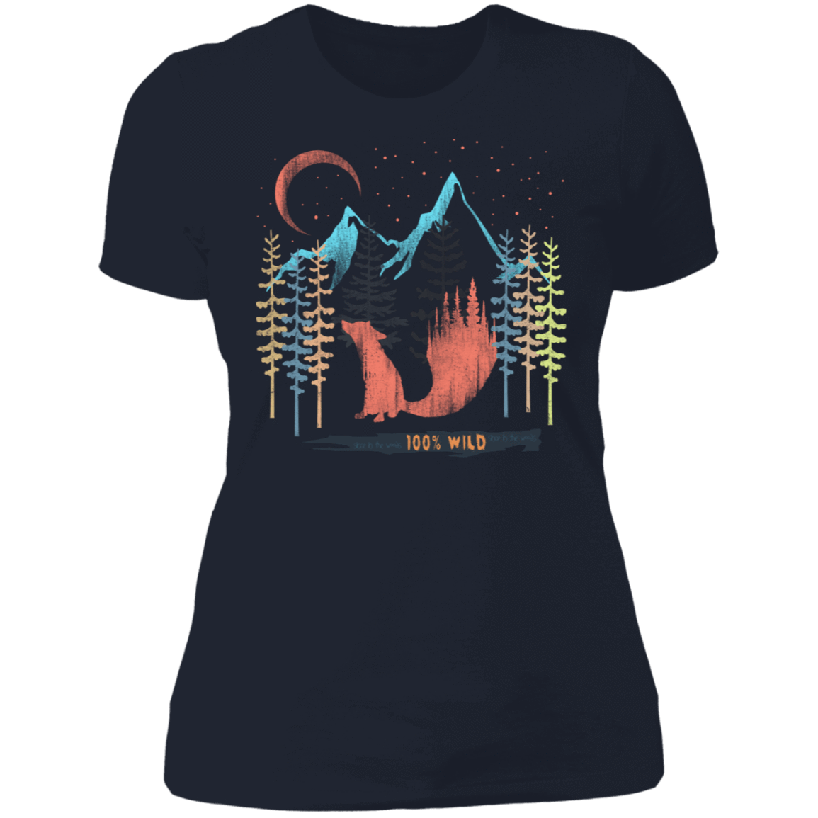 T-Shirts Midnight Navy / S 100% Wild Women's Premium T-Shirt