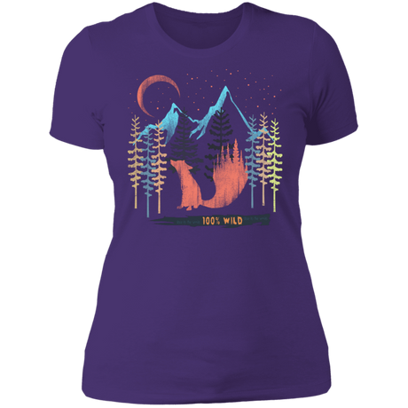 T-Shirts Purple Rush/ / S 100% Wild Women's Premium T-Shirt