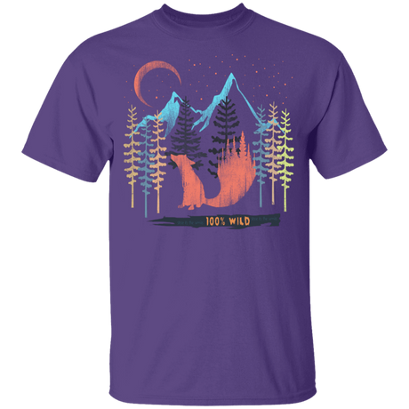 T-Shirts Purple / YXS 100% Wild Youth T-Shirt